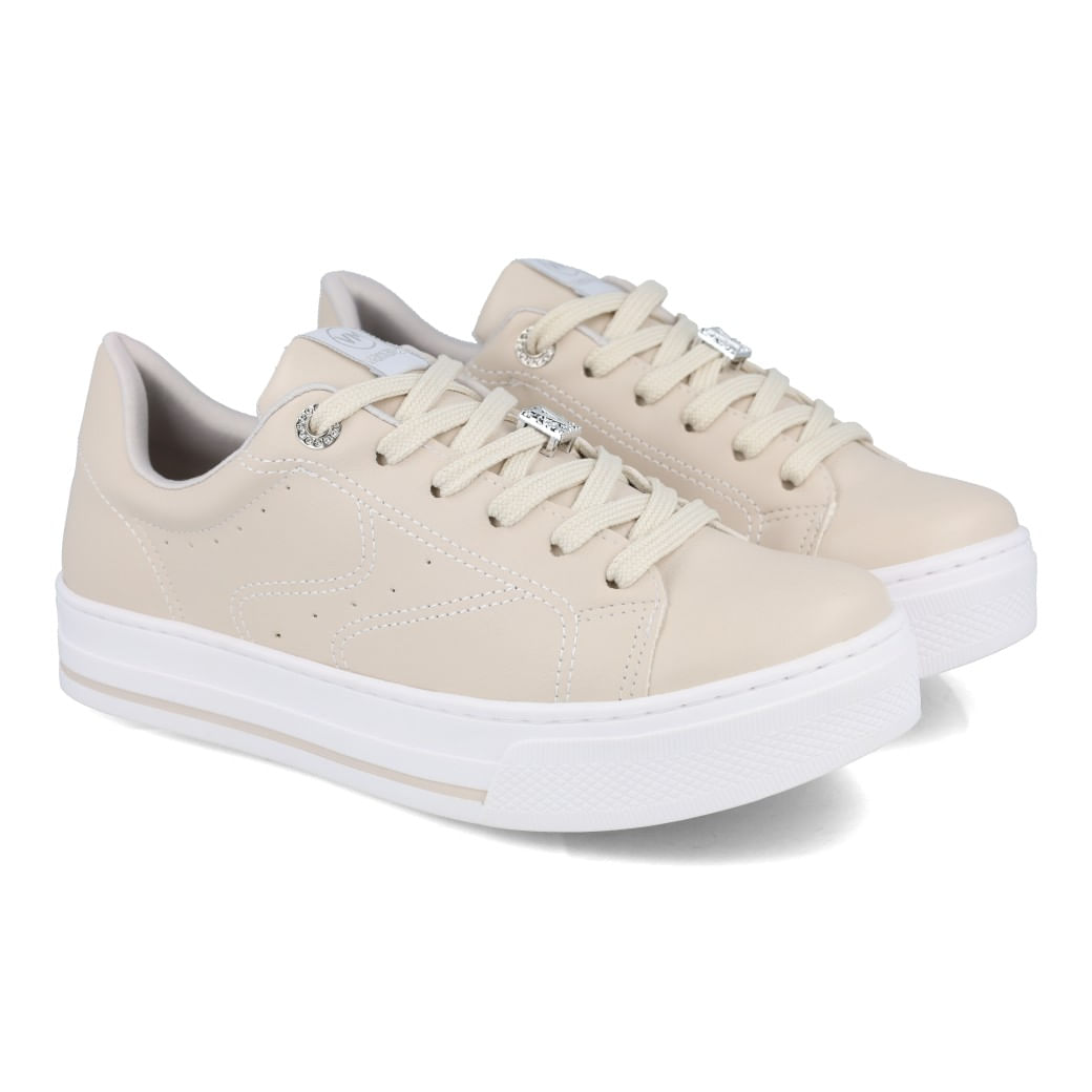 Via Marte Tenis Casual 027023-02 Bege Napa_7_999999992663720_
